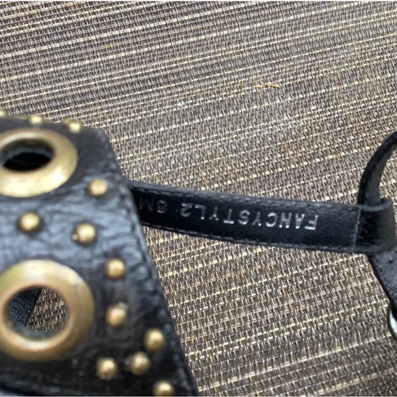 90s Bridget Shuster riveted studded platform heels sandals - Picture 7 of 10